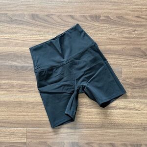 Black High-Waisted Shorts